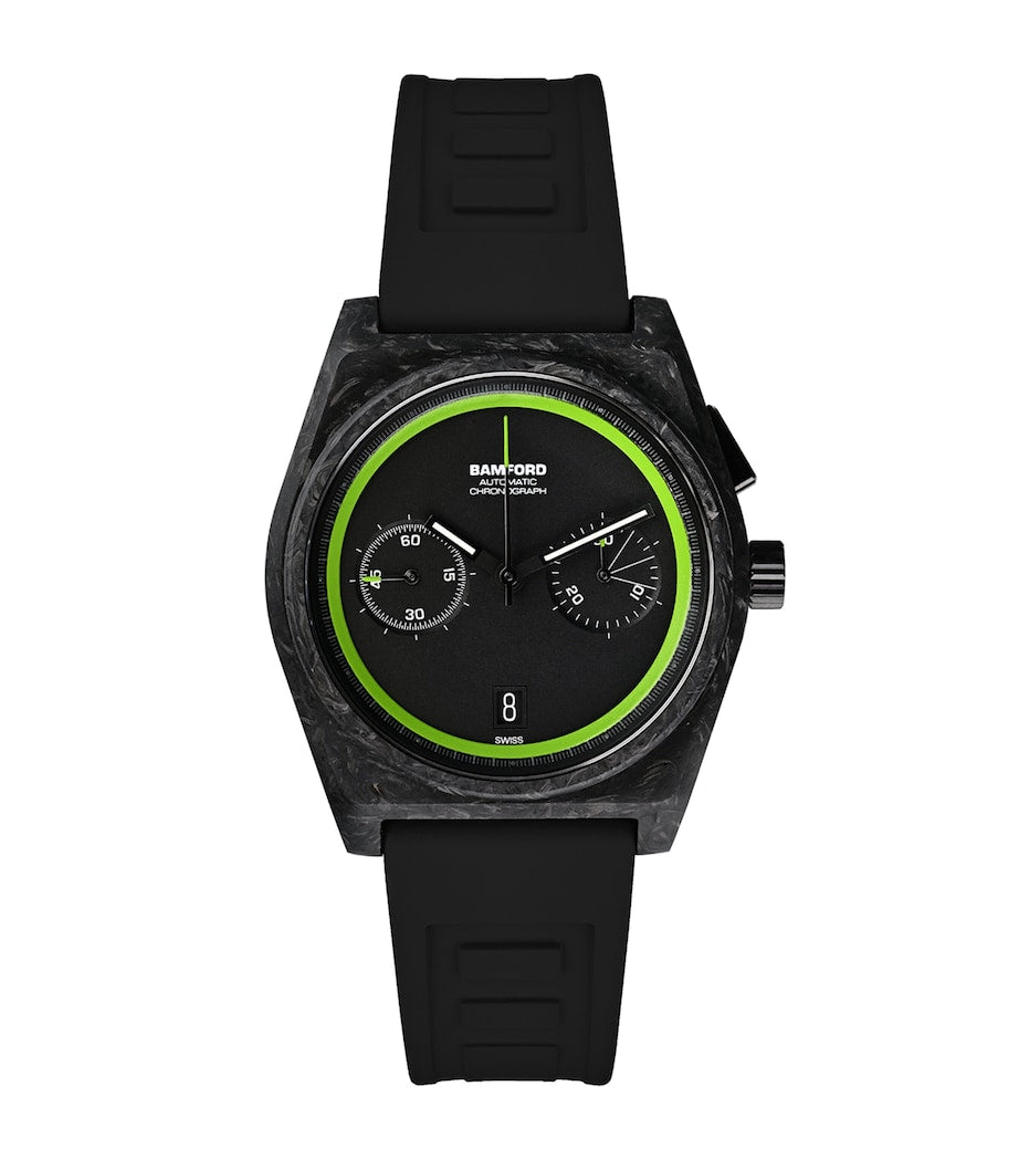 Bamford London B347 Glow Watch 41.5mm carbon fibre (British brand)