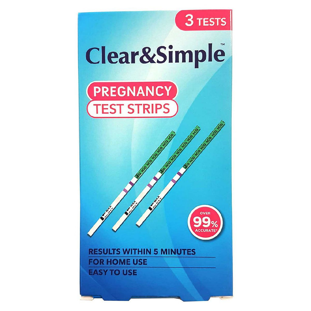 Clear & Simple Pregnancy Test Strip - 3 Tests