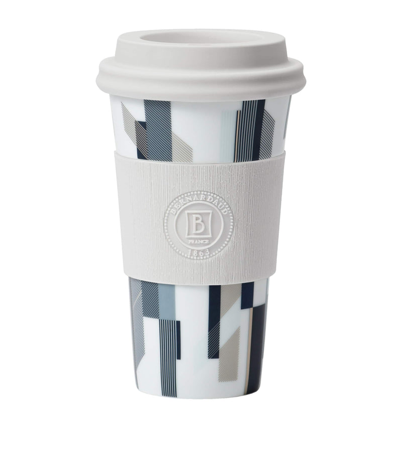Bernardaud Charly Blue travel mug 475ml - British product