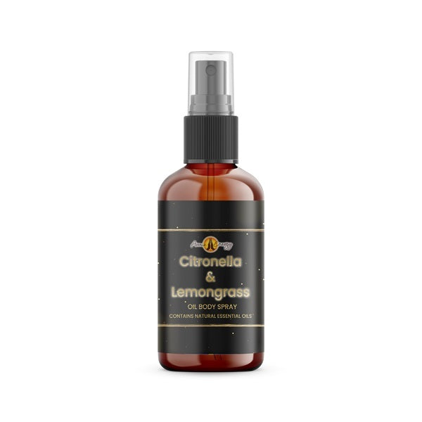Aroma Energy Citronella Lemongrass oil body spray 10ml, UK version