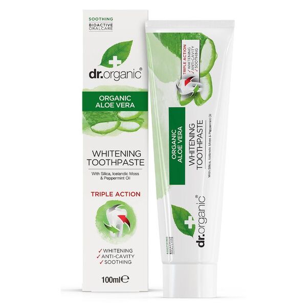 Dr Organic Aloe Vera Toothpaste 100ml GOODS Superdrug   