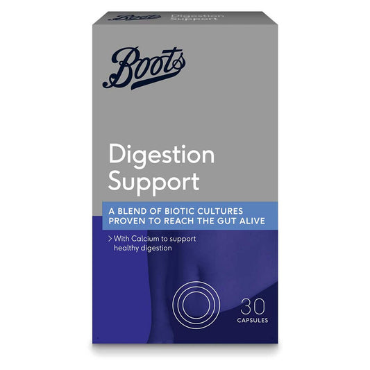 Boots Digestion Support - 30 Capsules Vitamins, Minerals & Supplements Boots   