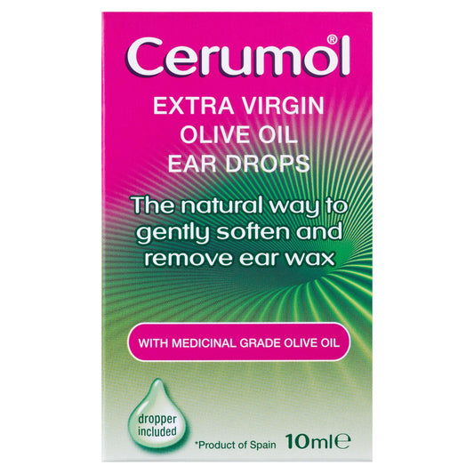 Cerumol Olive Oil, Eardrops 10ml ear mouth & lip care Sainsburys   