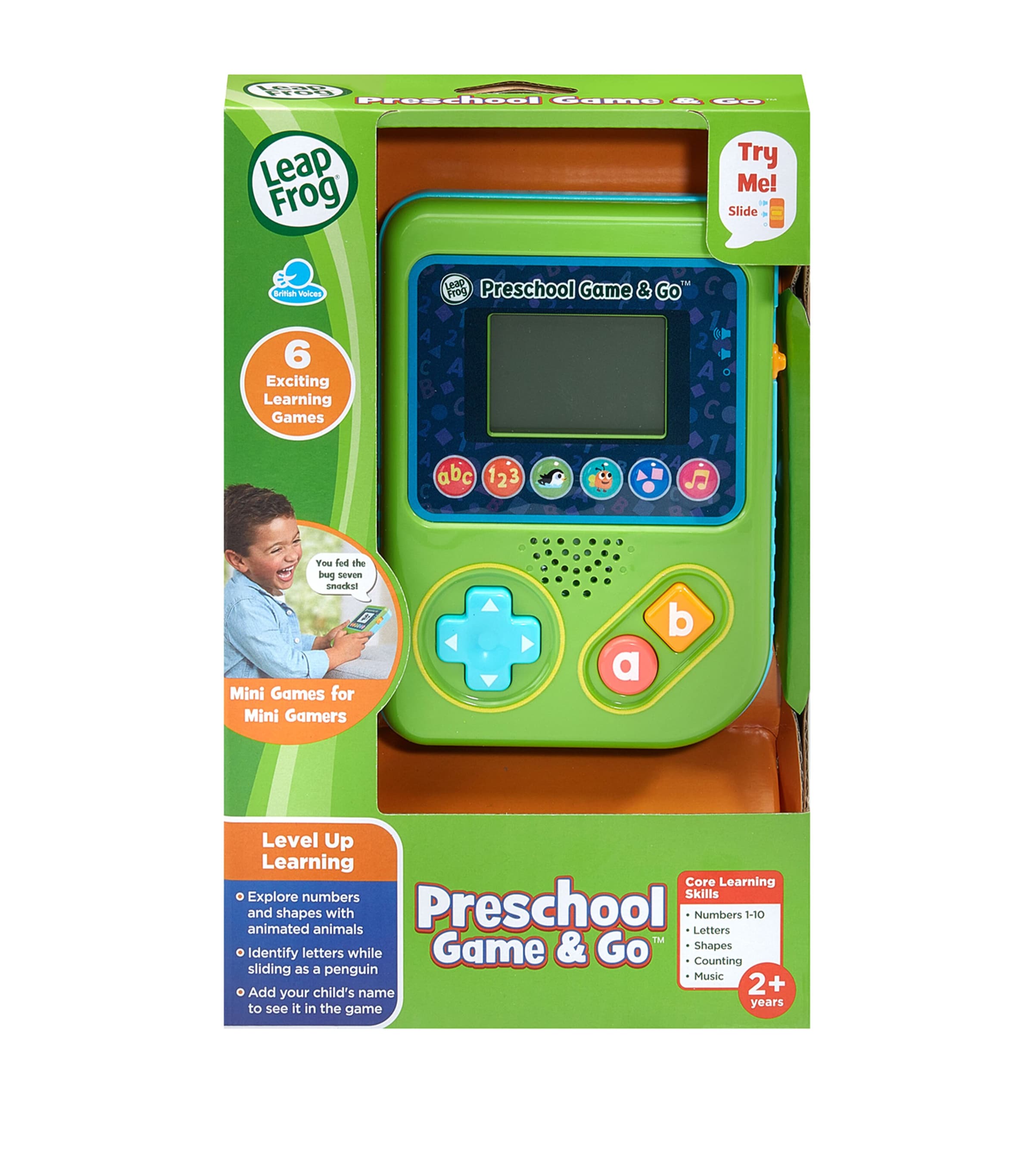 Leapfrog electronic learning toy for preschoolers, UK version