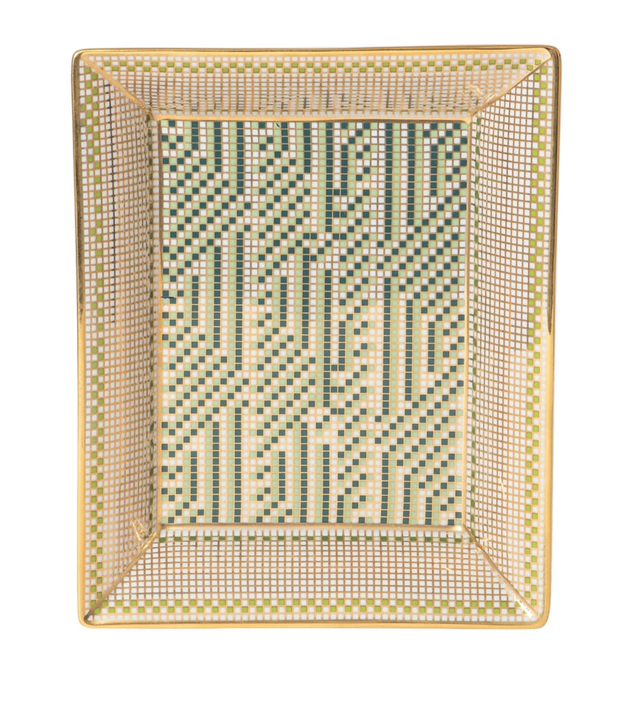 Bernardaud porcelain Augusta valet tray 20cm x 16cm, imported from the UK
