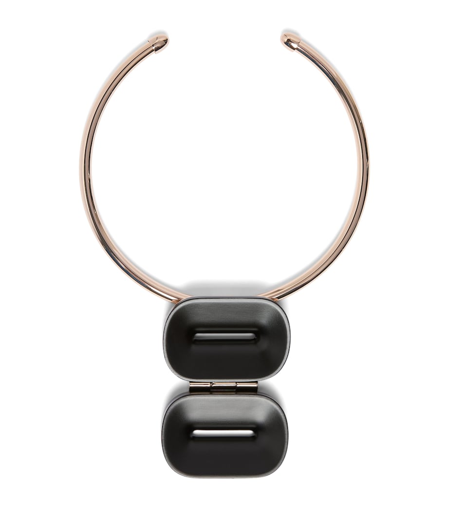Max Mara Ebony Pinza Choker Necklace