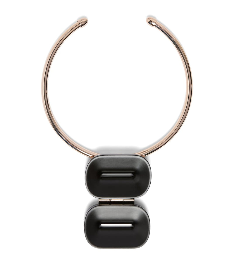 Max Mara Ebony Pinza Choker Necklace