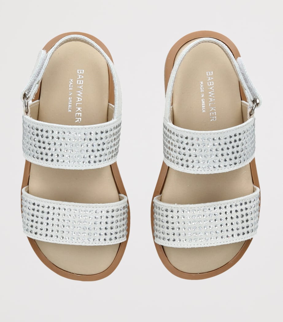 BabyWalker suede crystal-embellished sandals - British product