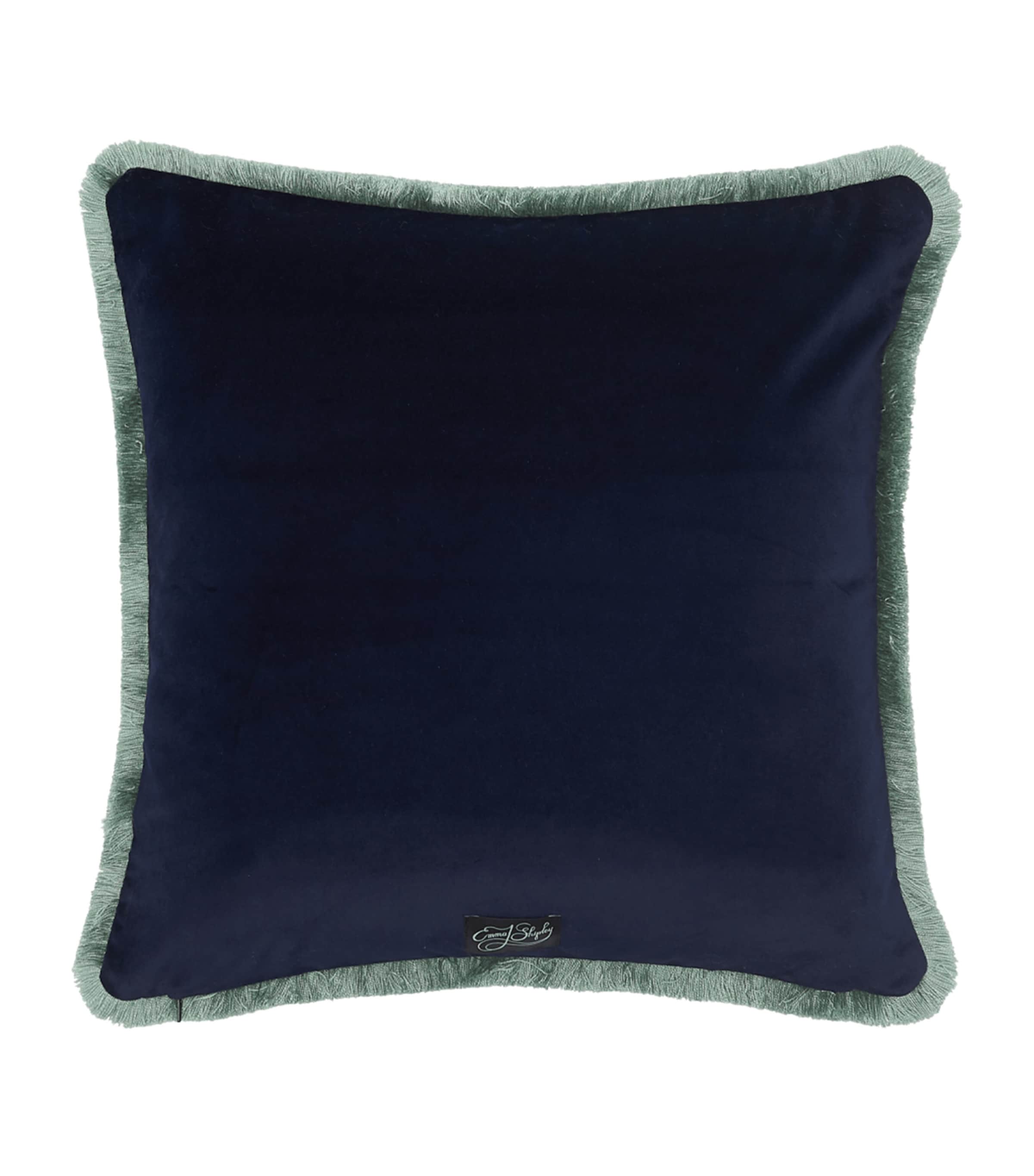 Emma J Shipley Velvet Lynx cushion 46cm x 46cm - British product