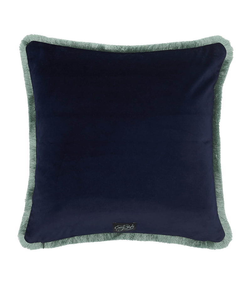 Emma J Shipley Velvet Lynx cushion 46cm x 46cm - British product