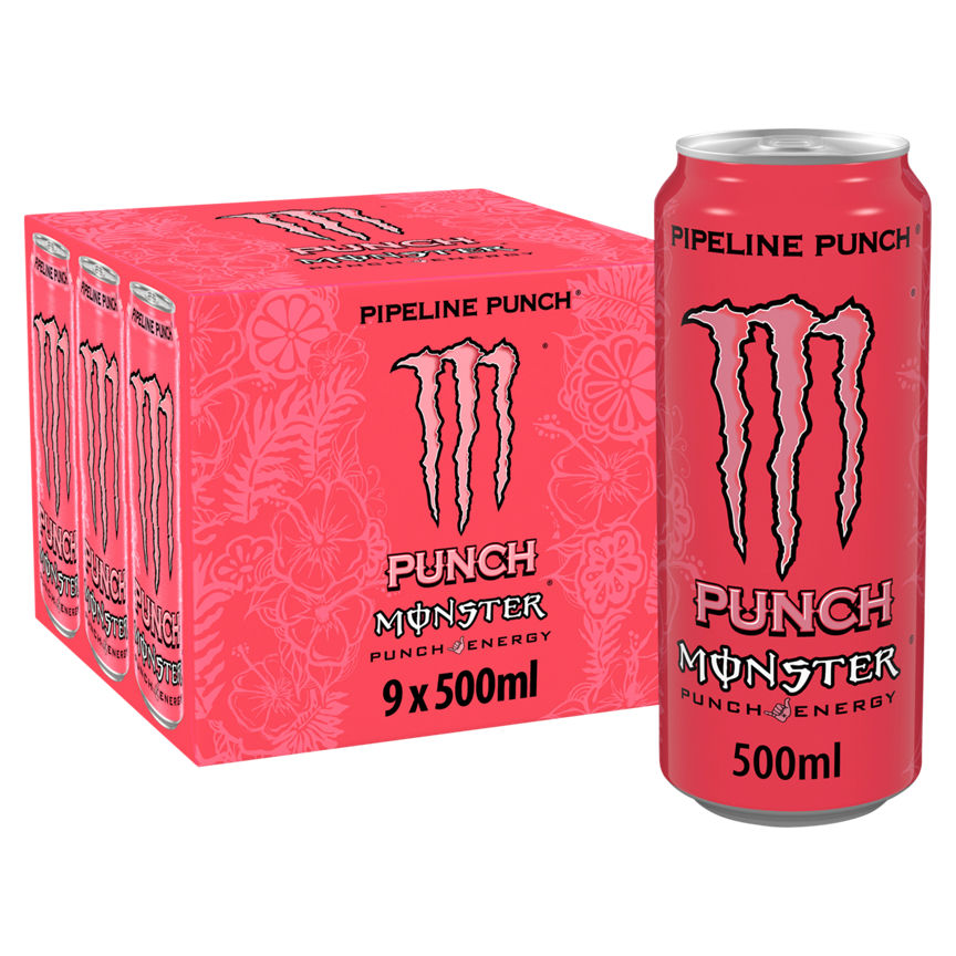 Monster Energy Drink Pipeline Punch 9 x 500ml