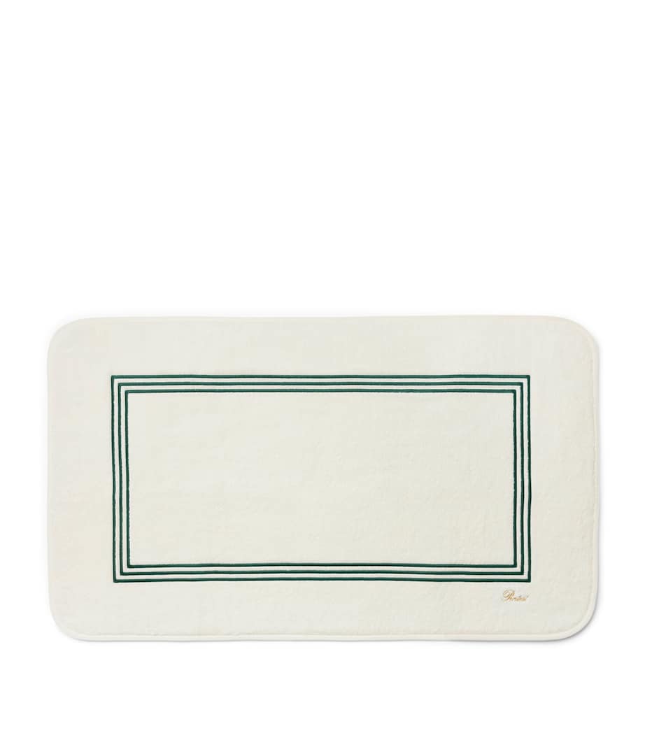 Pratesi Tre Righe bath mat 20cm x 35cm, imported from the UK