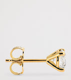 Harrods diamond stud earrings yellow gold 1.00ctw (British brand)