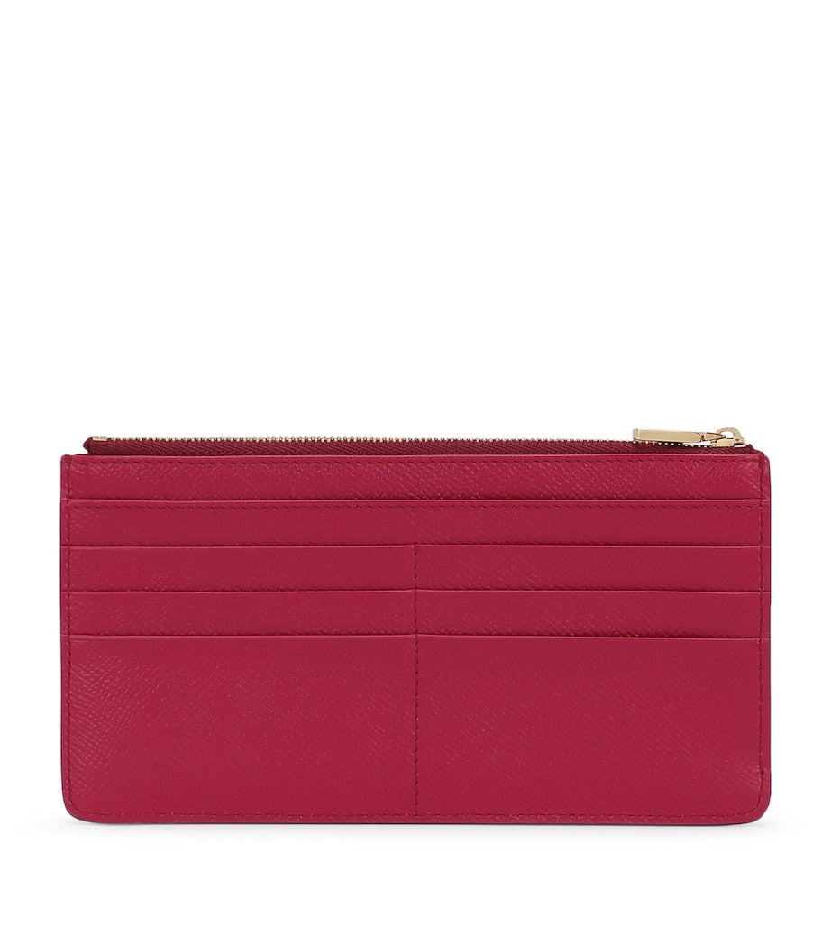 Dolce&Gabbana leather zip card holder with 8 card slots - British product