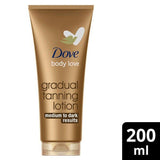 Dove Dermaspa Gradual Tan Lotion Medium To Dark 200ml GOODS Superdrug   