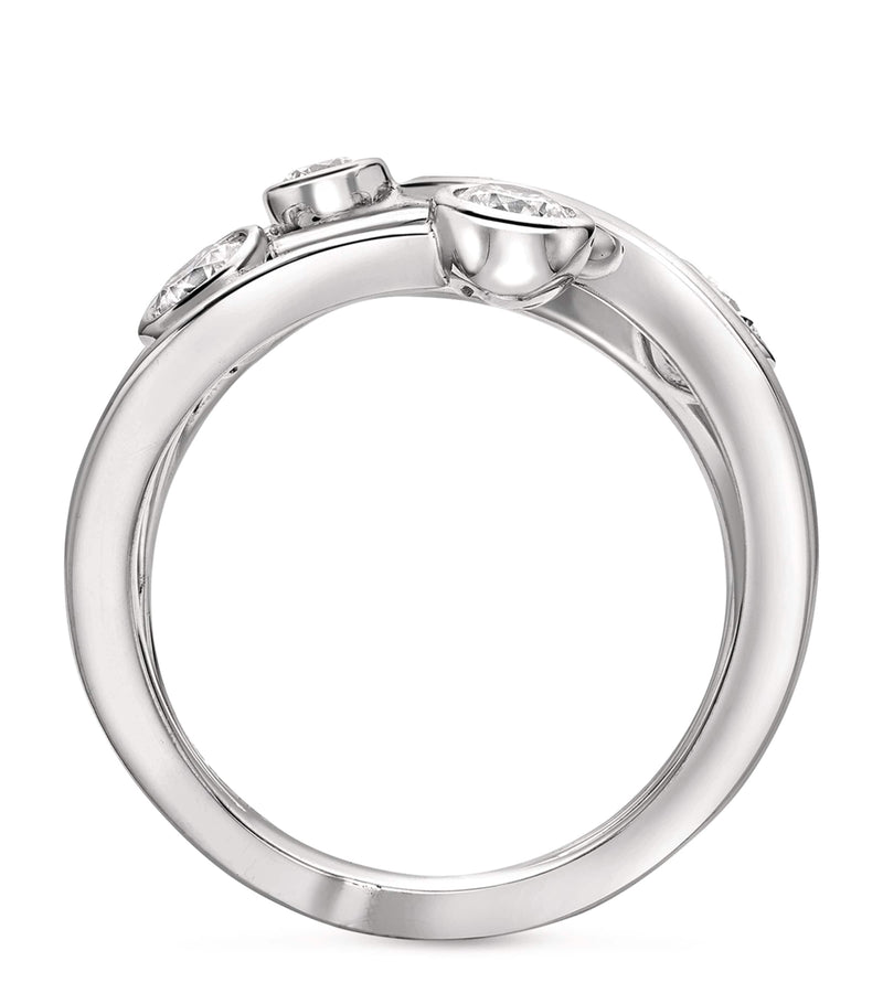 Boodles Raindance platinum diamond ring, imported from the UK