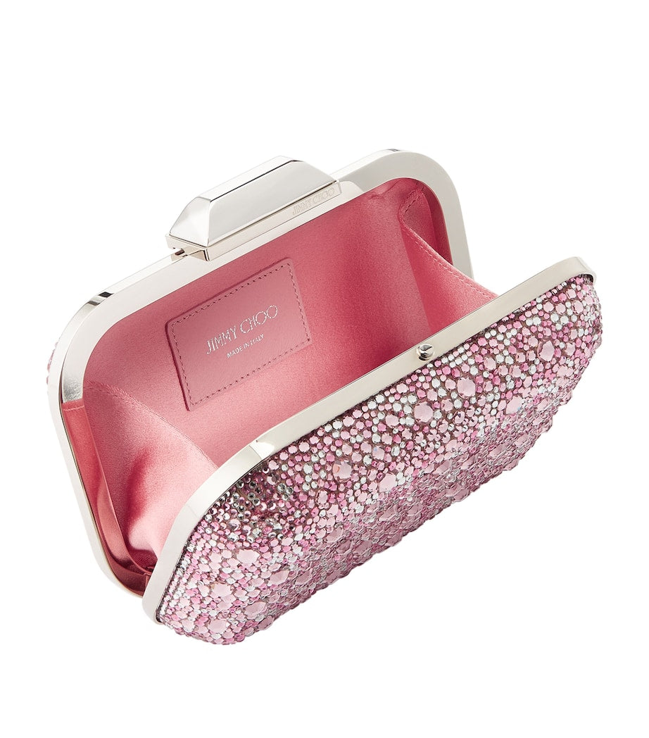 Jimmy Choo crystal-embellished clutch bag (British brand)