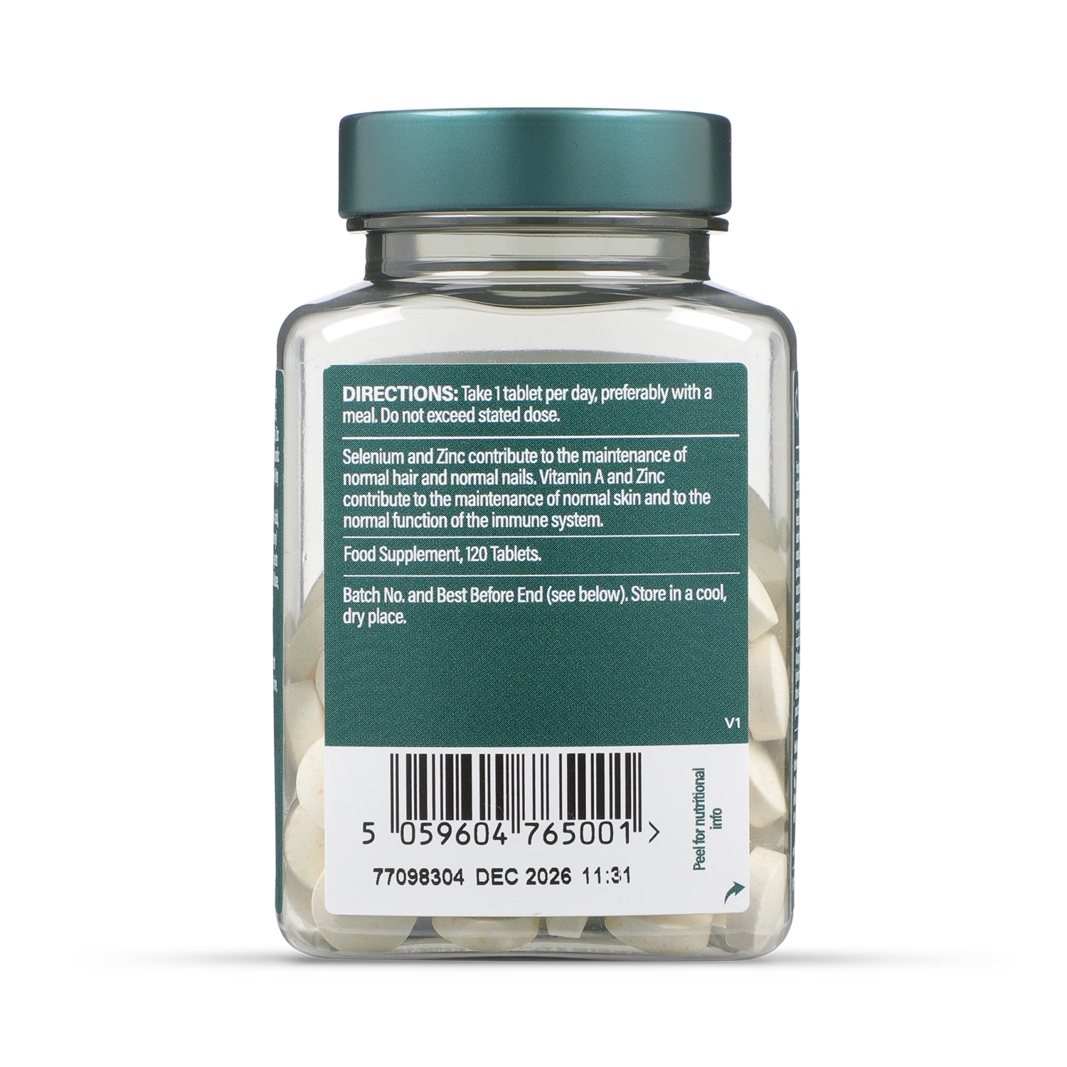 Holland & Barrett Selenium Tablets Zinc & Vitamins A C E 120, UK version