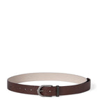 Brunello Cucinelli hammered calfskin belt with monili beading (British brand)