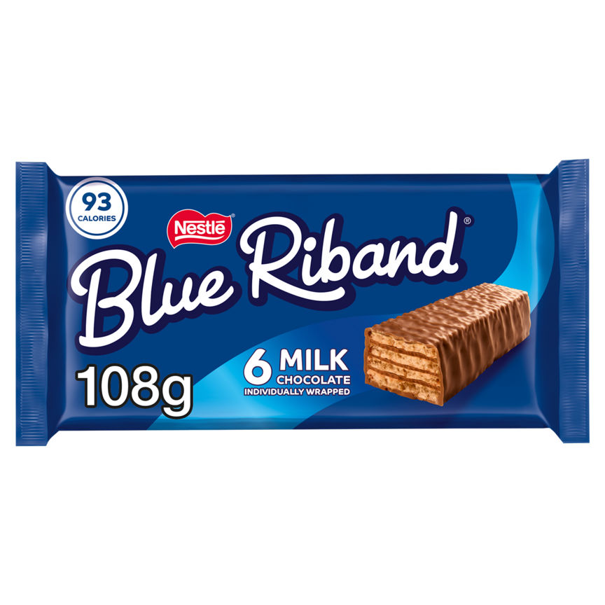 Blue Riband Milk Chocolate 6 x 18g (108g) GOODS ASDA   