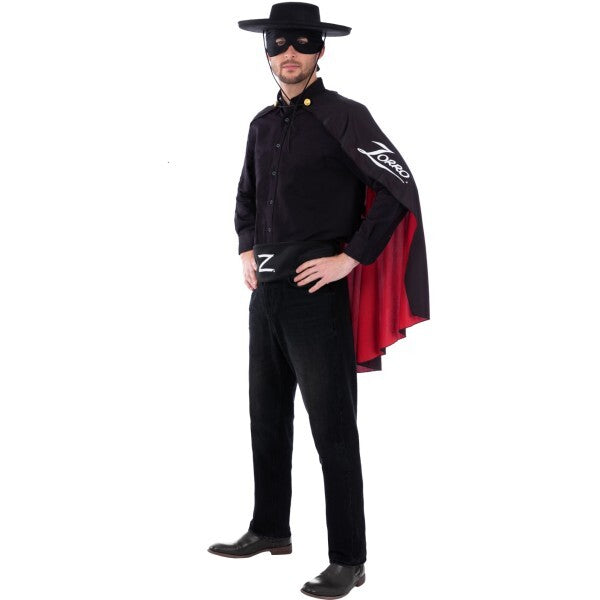 Smiffys Zorro costume accessory kit for adults, UK version