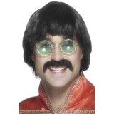 Smiffys 70s Mersey wig and moustache set - British product