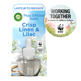 Air Wick Air Freshener Plug In Refill Crisp Linen & Lilac 19ml Aircare Sainsburys   