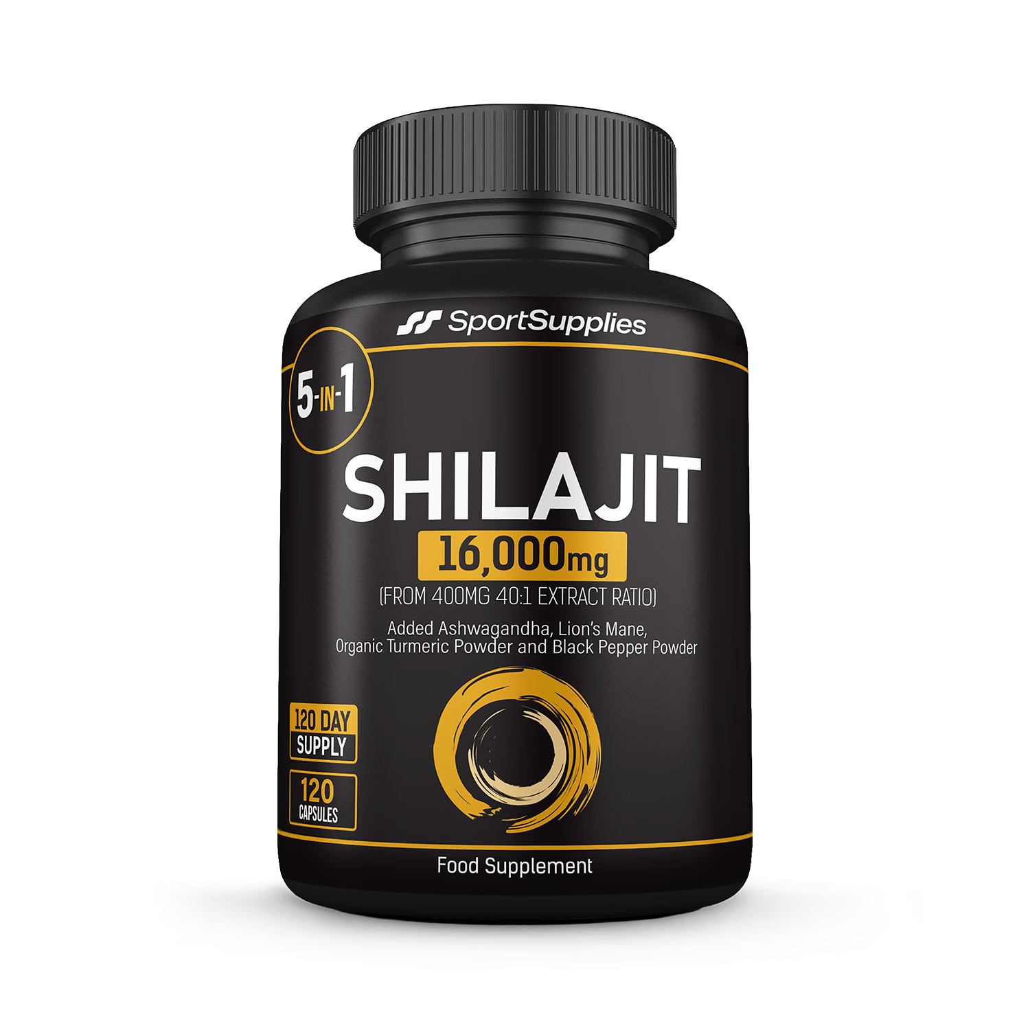 SS Sport Supplies Shilajit Complex 120 capsules, imported from the UK