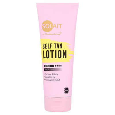 Superdrug Solait Gradual Tan Dark Lotion 200ml- Buy online at McGrocer