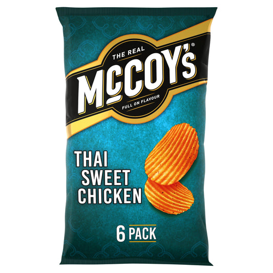 McCoy's Thai Sweet Chicken Multipack Crisps 6 Pack GOODS Sainsburys   