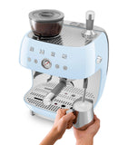 Smeg espresso coffee machine with grinder, UK version
