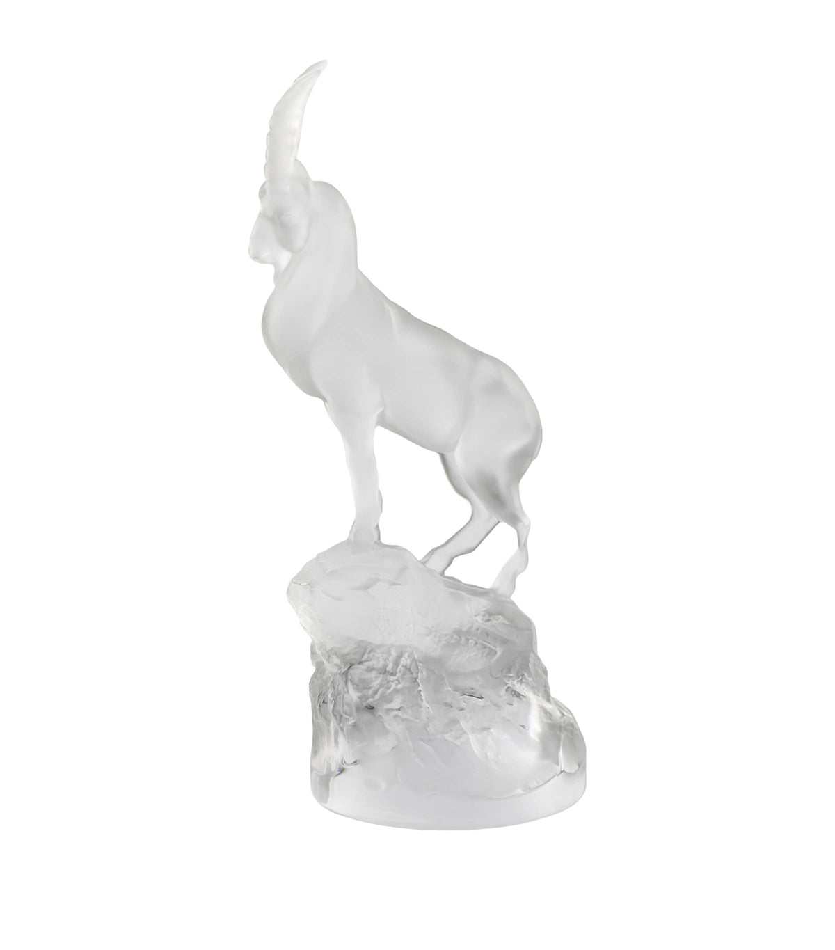 Lalique crystal ibex sculpture 33.5cm, UK version