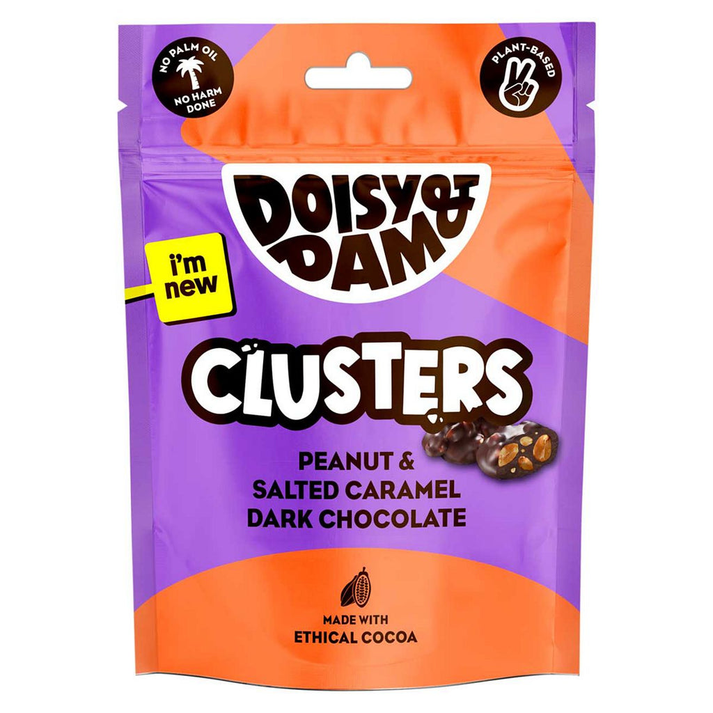 Doisy & Dam Peanut & Salted Caramel Dark Chocolate Clusters 80g