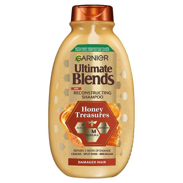 Garnier Ultimate Blends Honey Treasures Shampoo 400ml, UK version