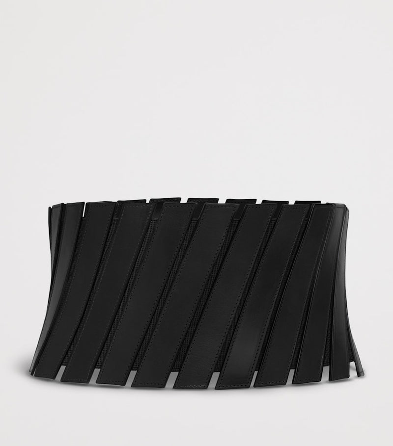 Alaïa leather corset bustier belt (British brand)