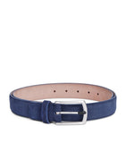 Zegna suede triple stitch belt - Italian luxury, UK version