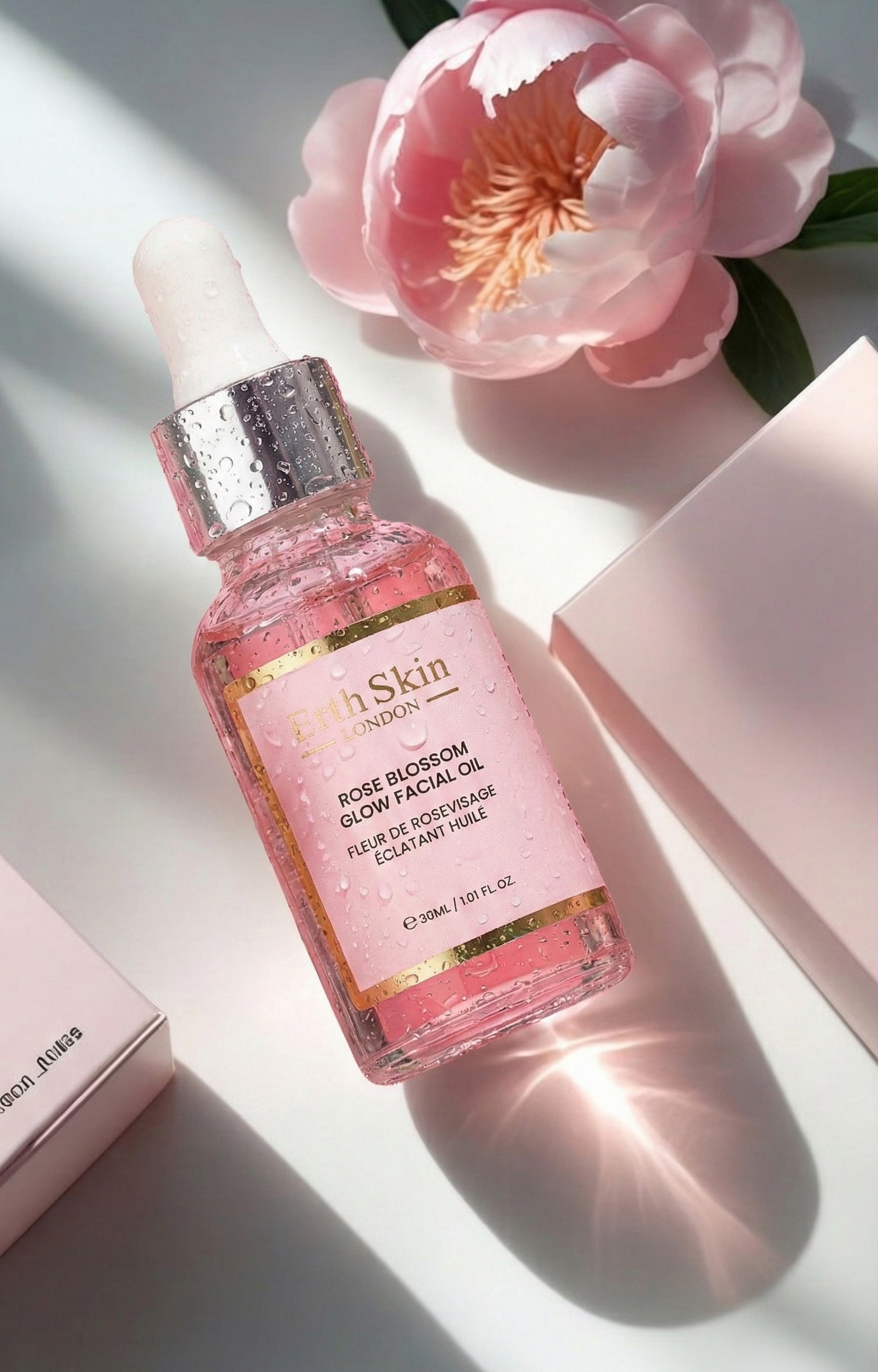 Erth Skin Rose Blossom Facial Oil 2x30ml, imported from the UK