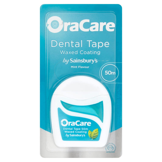 OraCare+ Dental Tape Mint Flavour 50m dental accessories & floss Sainsburys   