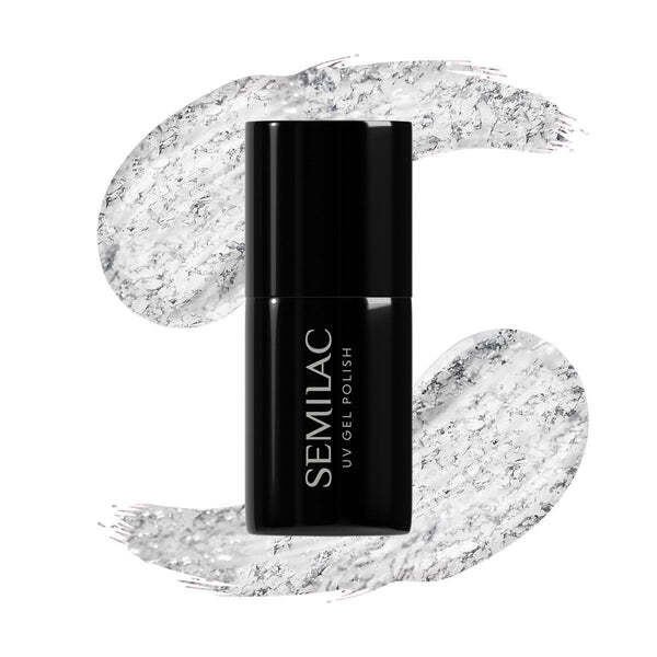 Semilac UV Silver Shimmer Gel Polish 7ml - British product