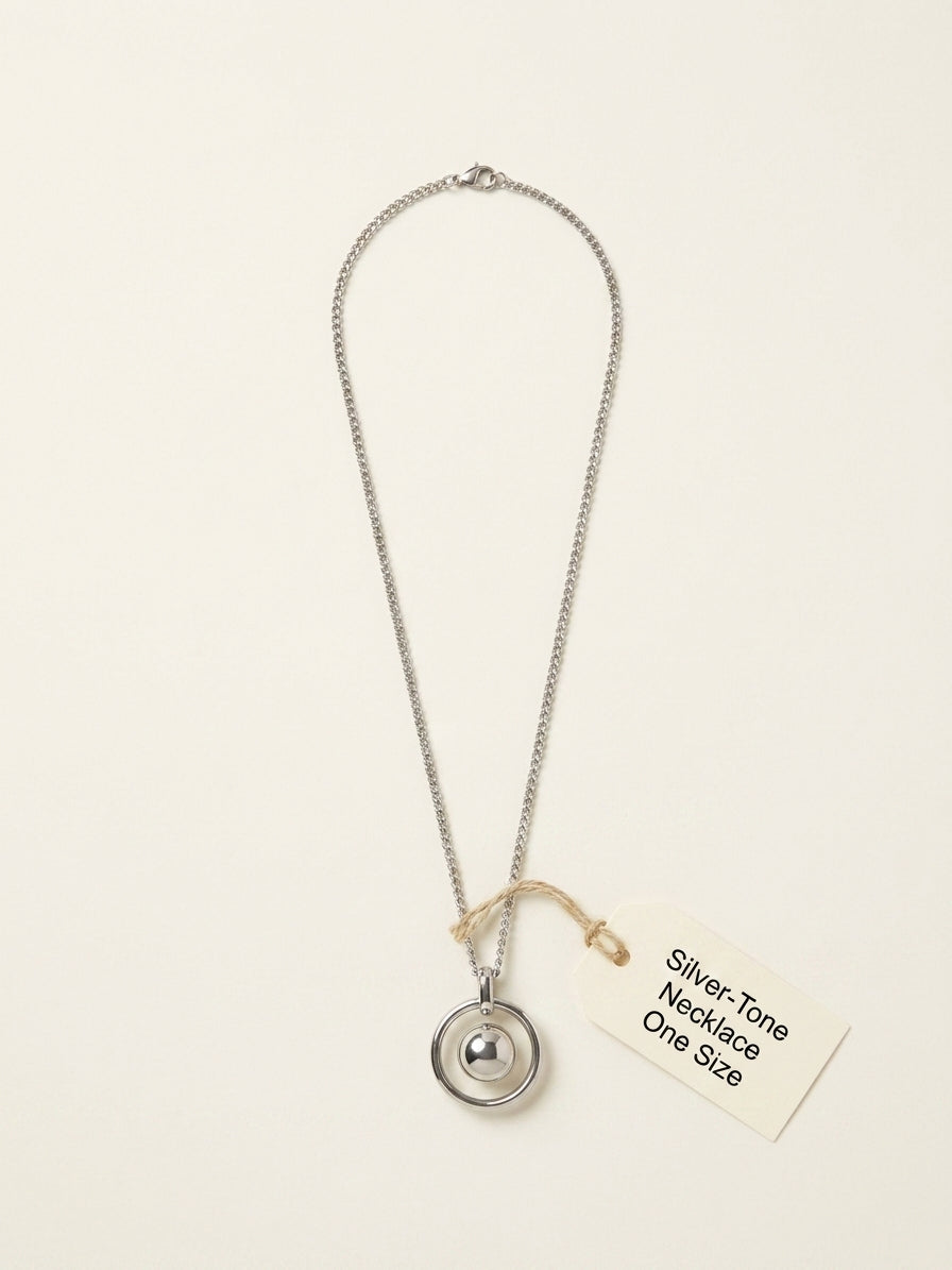 Vivienne Westwood silver-toned Orb necklace with Swarovski crystals - British product