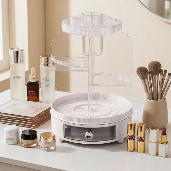 Livingandhome rotating cosmetic storage organiser 25cm - British product