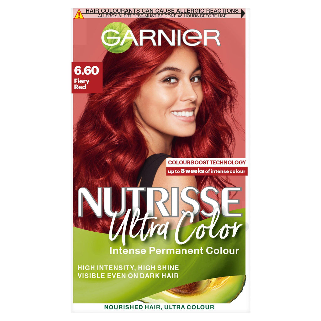 Garnier Nutrisse Ultra Permanent Hair Dye Fiery Red 6.6