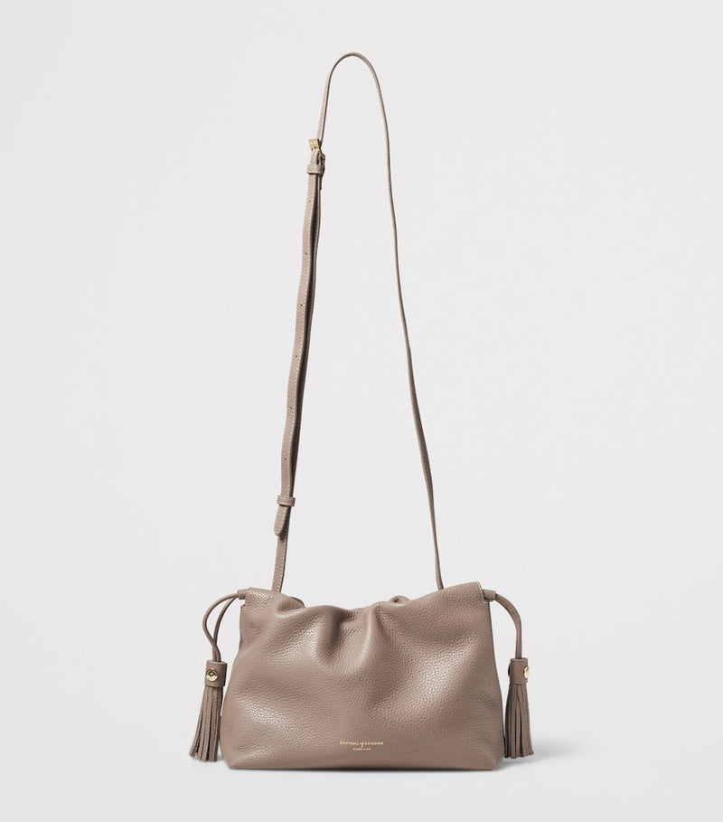 Aspinal of London large cross-body pouch Soho East West, imported from the UK