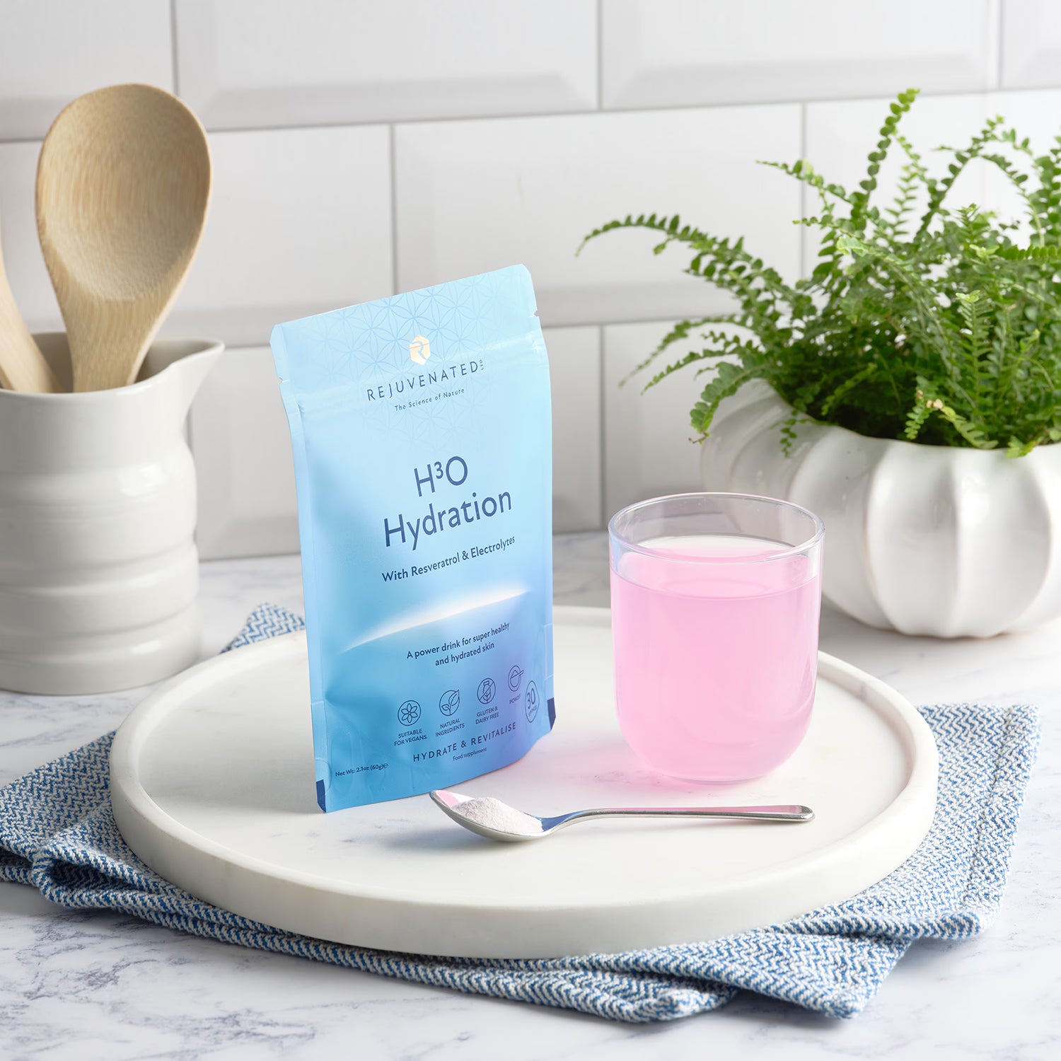 Rejuvenated H3O Hydration supplement powder 60g (British brand)