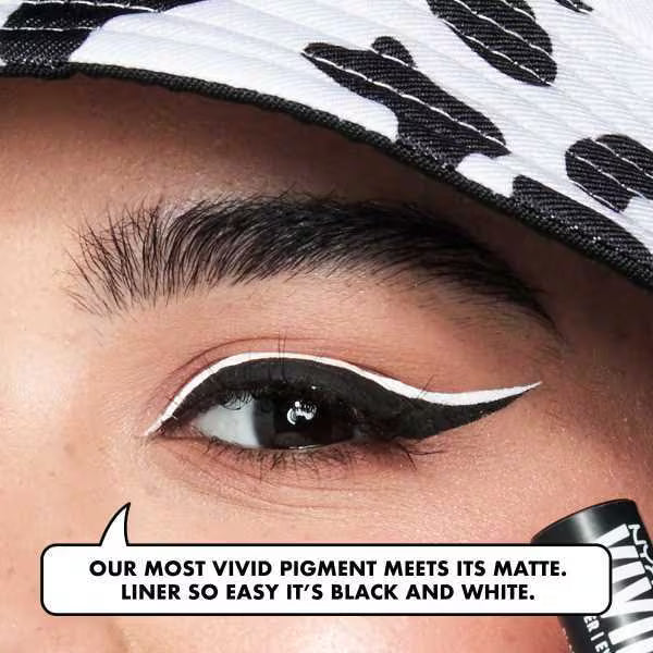 NYX Professional Makeup Liquid Eyeliner Black, imported from the UK