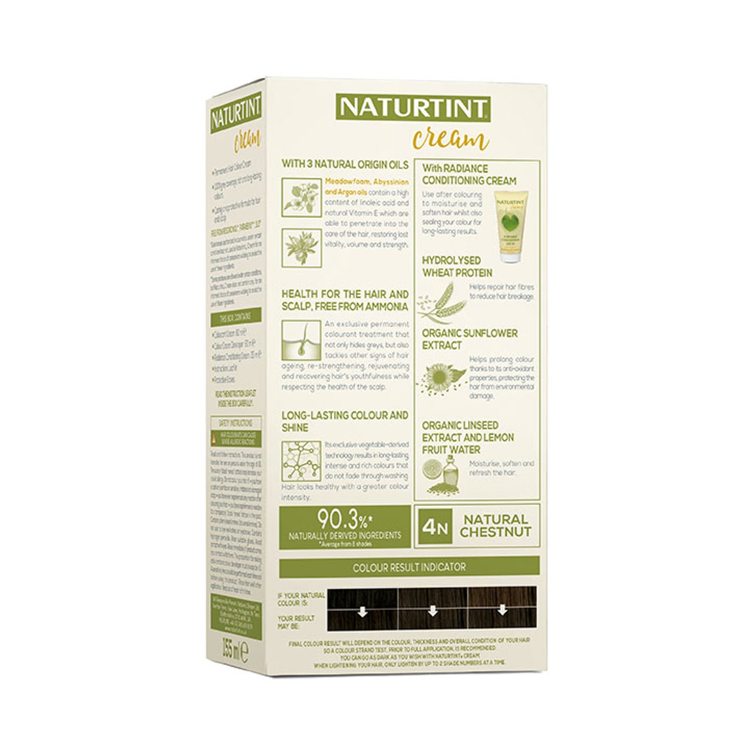 Naturtint Hair Colour Cream 4N Natural Chestnut (British brand)