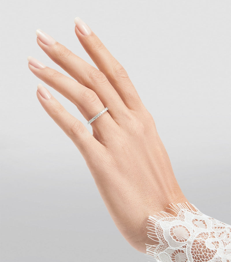 Graff white gold diamond eternity ring, UK version