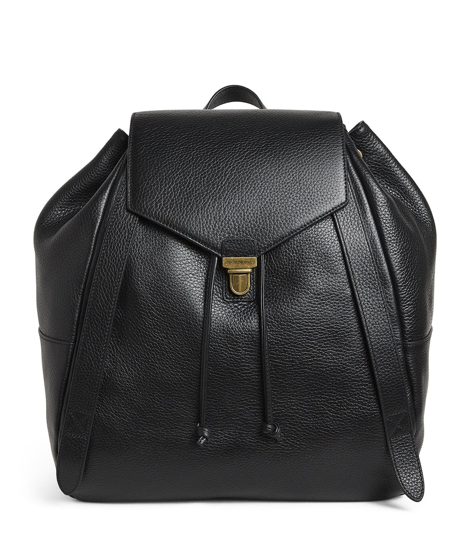 Emporio Armani pebbled leather backpack, imported from the UK