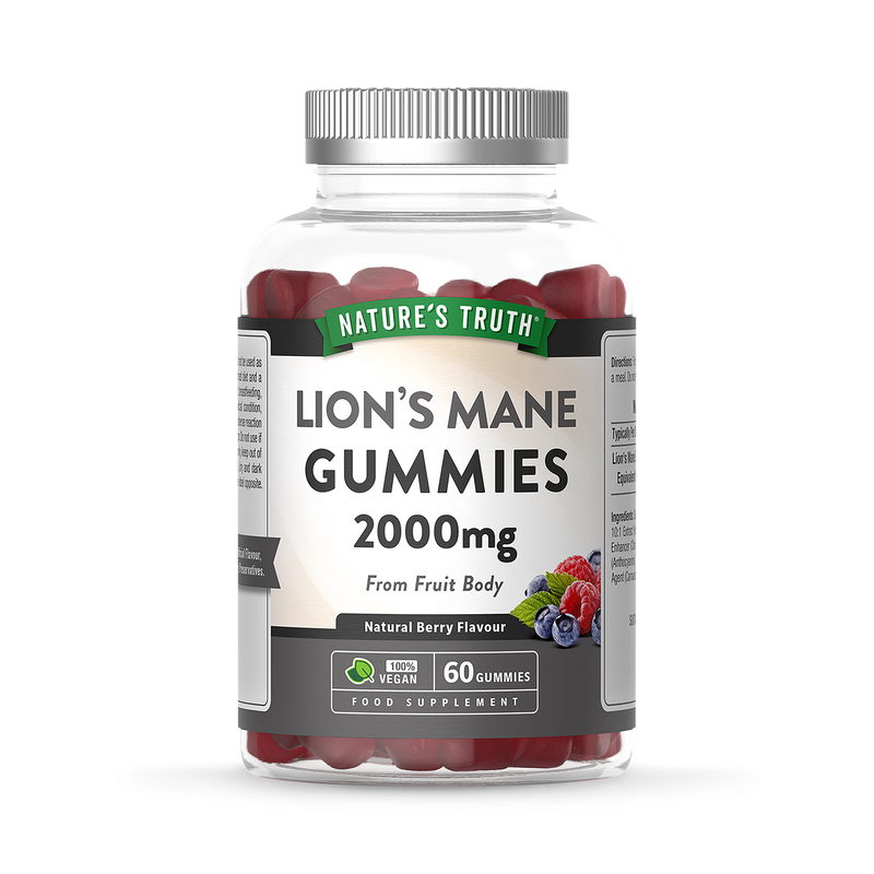Nature's Truth lion's mane gummies berry flavour 60 count - British product