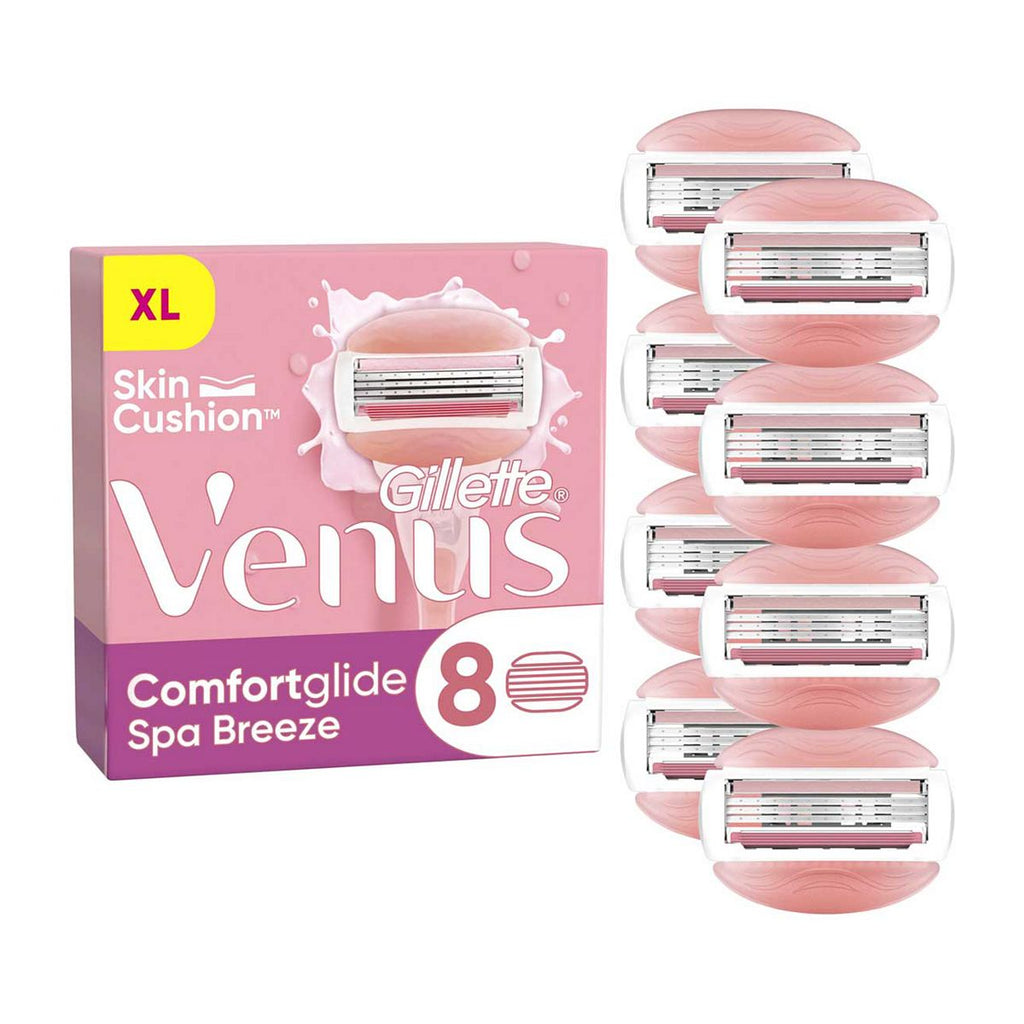 Venus Comfortglide Spa Breeze Razor Blades, 8 pack